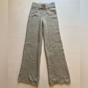 SKIMS Wide Leg Pants in Light Gray
